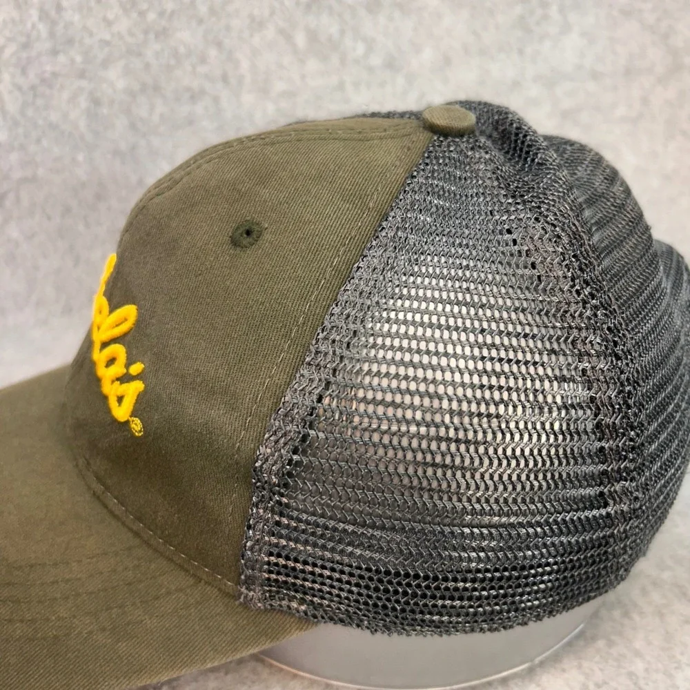 Cabela's Script Logo Mens Green Cabela's Trucker Hat Mesh Snapback OSFM